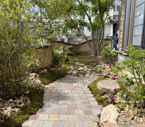 京都府宇治市でお庭造りをさせていただきました。サムネイル